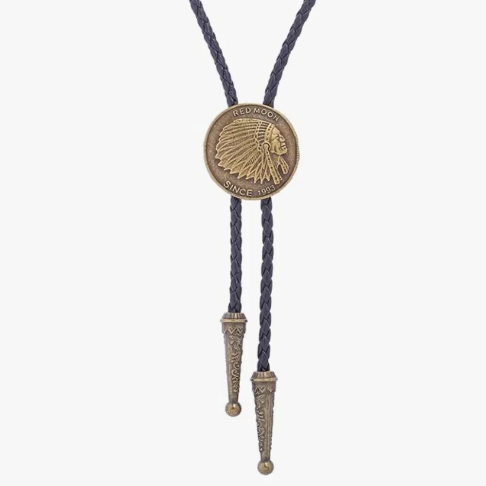 Red Moon Vintage Native American Western Bolo Western Tie NWT